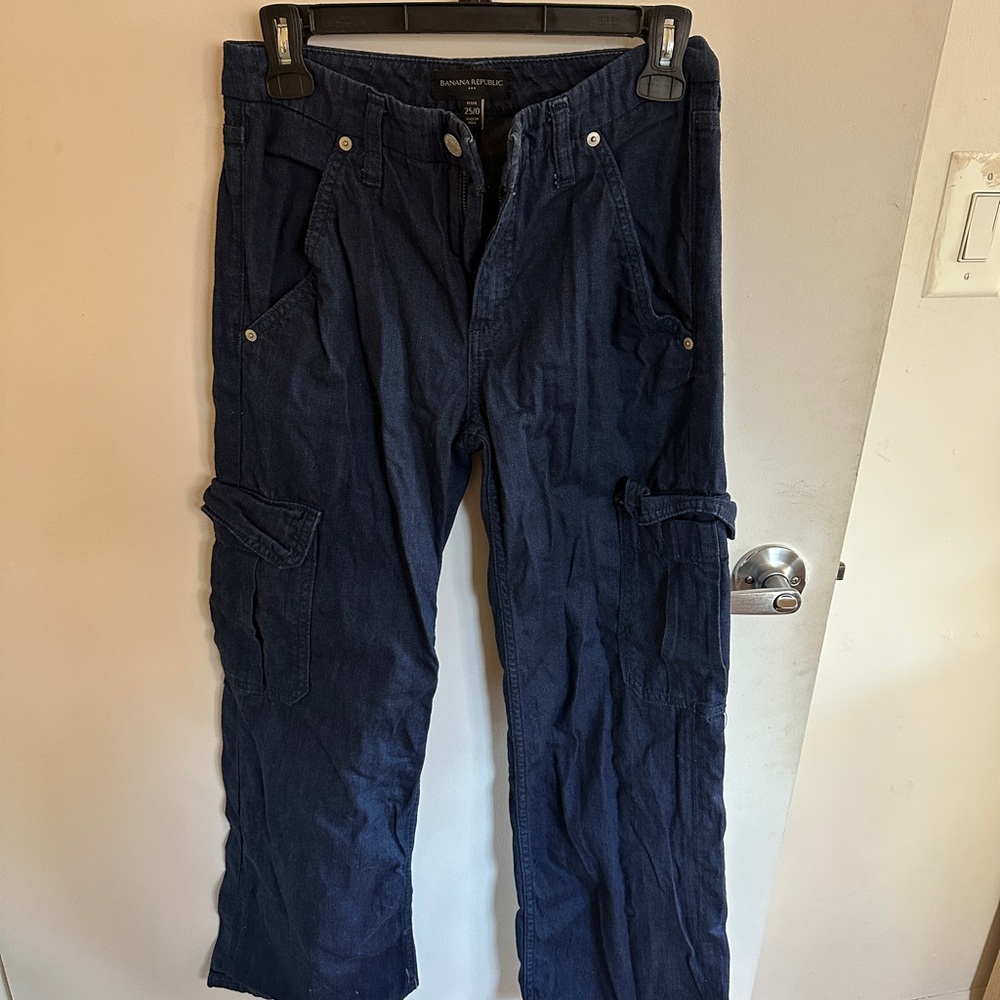 Banana Republic Navy Cargo Pants